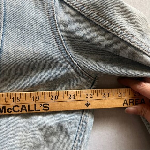 Vintage Great Western Garment Company oversize denim jean jacket Sz M - Picture 10 of 13